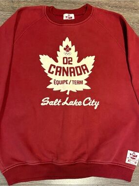 Vintage Roots Team Canada 2002 Olympic Sweatshirt XL Salt Lake City